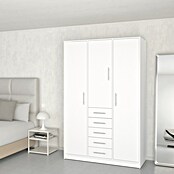 Meka Block Armario para ropa K-9235 (L x An x Al: 50 cm x 130 mm x 200 cm, Blanco Liso, Espesor: 16 mm) | BAUHAUS