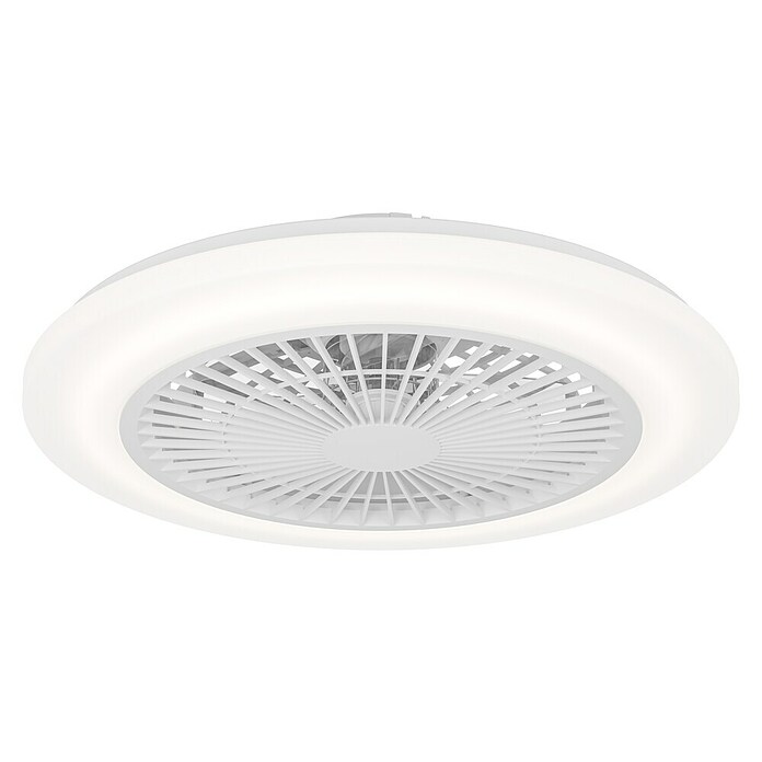 Eglo Ventilador de techo Windley (18 W, Blanco, Diámetro: 51 cm, RGB) | BAUHAUS