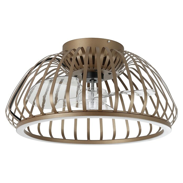 Eglo Ventilador de techo Espinal (20 W, Bronce, Diámetro: 46,3 cm, Con bombillas, LED) | BAUHAUS