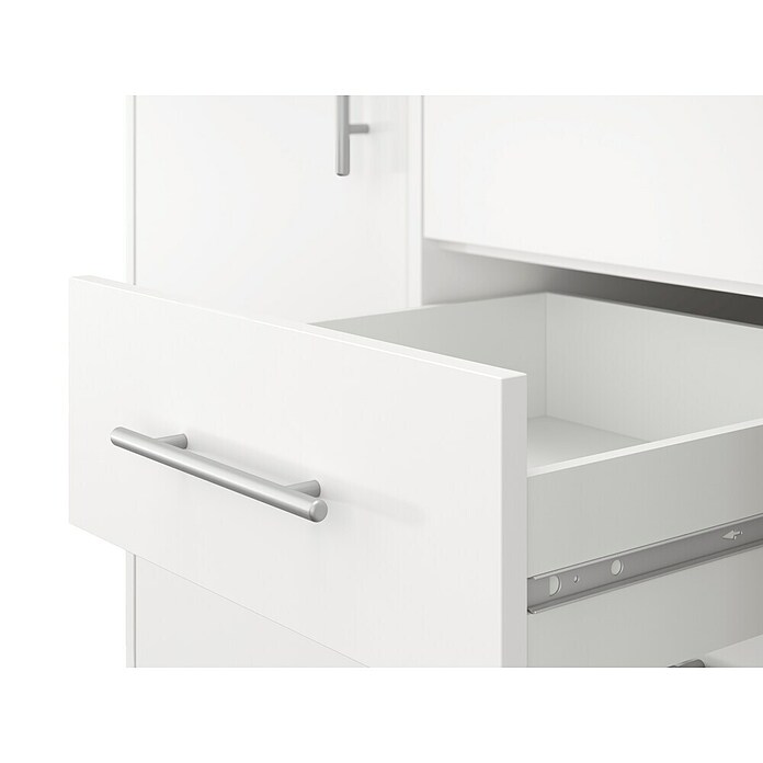 Meka Block Armario para ropa K-9235 (L x An x Al: 50 cm x 130 mm x 200 cm, Blanco Liso, Espesor: 16 mm) | BAUHAUS