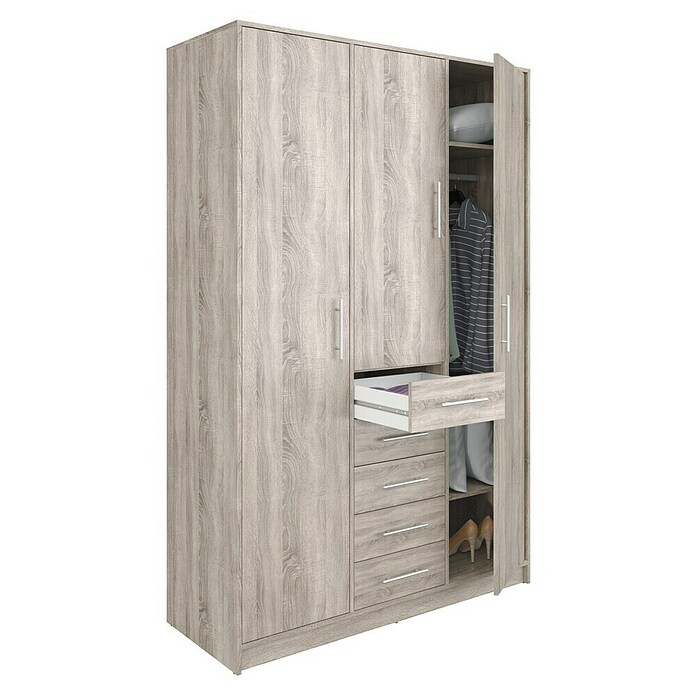 Meka Block Armario para ropa K-9235 (L x An x Al: 50 cm x 130 mm x 200 cm, Roble Cortez, Espesor: 16 mm) | BAUHAUS
