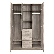 Meka Block Armario para ropa K-9235 (L x An x Al: 50 cm x 130 mm x 200 cm, Roble Cortez, Espesor: 16 mm) | BAUHAUS