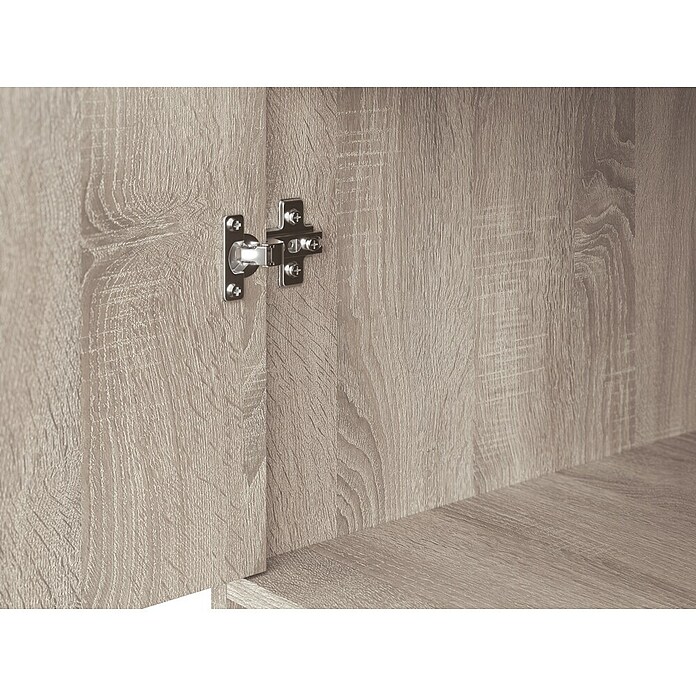 Meka Block Armario para ropa K-9235 (L x An x Al: 50 cm x 130 mm x 200 cm, Roble Cortez, Espesor: 16 mm) | BAUHAUS