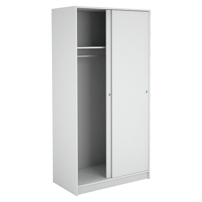 Meka Block Armario de puertas correderas K-9457 (L x An x Al: 50 x 89,6 x 180 cm, Blanco Liso) | BAUHAUS