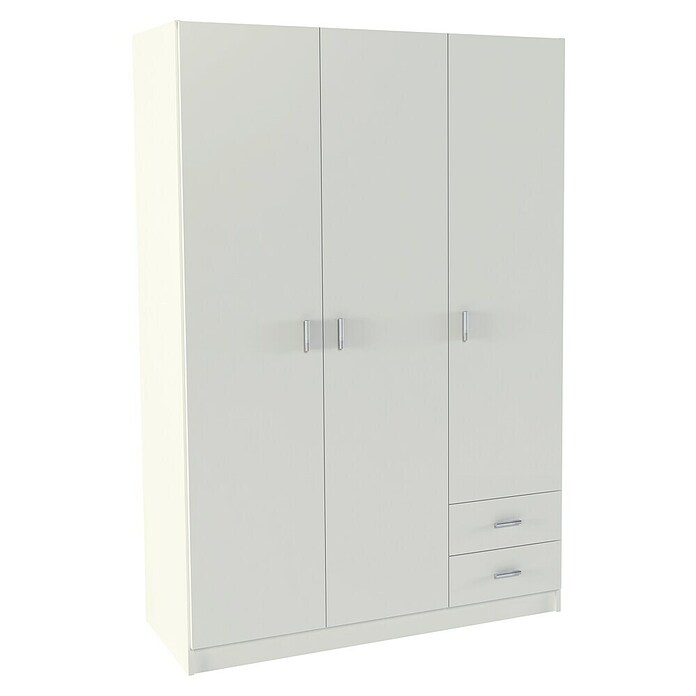 Meka Block Armario para ropa K-9460 (L x An x Al: 52 cm x 120 cm x 180 mm, Blanco Liso) | BAUHAUS