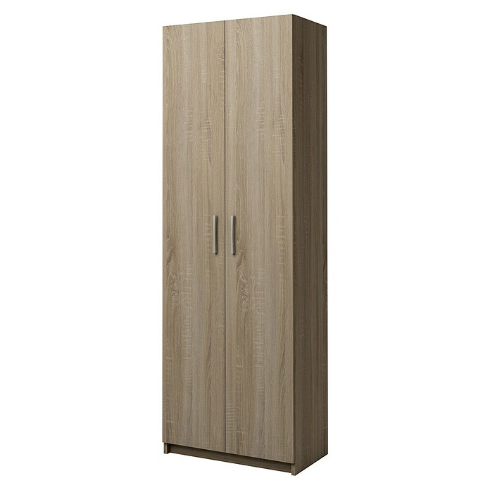 Meka Block Armario multiusos de madera K-967 (L x An x Al: 36 x 60 x 180 cm, Apertura según normativa: Izquierda/Derecha, Roble Cortez, Modelo alto) | BAUHAUS