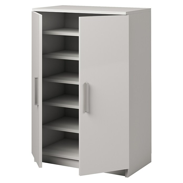 Meka Block Armario multiusos de madera K-967 (L x An x Al: 36 x 60 x 90 cm, Apertura según normativa: Izquierda/Derecha, Blanco Liso, Modelo bajo) | BAUHAUS