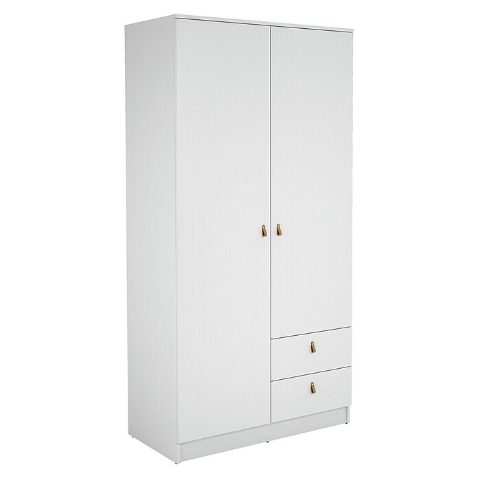 Meka Block Armario para ropa K-709 (L x An x Al: 51,6 x 100,2 x 200 cm, Blanco Poro) | BAUHAUS