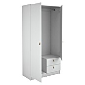 Meka Block Armario para ropa K-709 (L x An x Al: 51,6 x 100,2 x 200 cm, Blanco Poro) | BAUHAUS