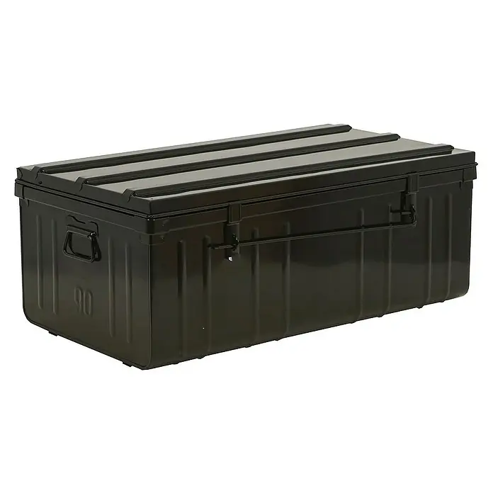 Proregal Aufbewahrungsbox Metall Transportbox GELDO - L x B x H: 50 x 90 x 37 cm, Stahl, Anthrazit