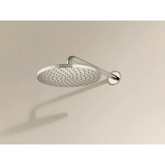Hansa Viva Kopfbrause - Durchmesser: 25 cm, 12 l/min, Chrom - Wandmontierter Duschkopf aus Chrom mit runder Fläche und zahlreichen Düsen.