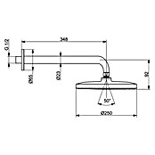 Hansa Viva Kopfbrause (Durchmesser: 25 cm, 12 l/min, Chrom) | BAUHAUS