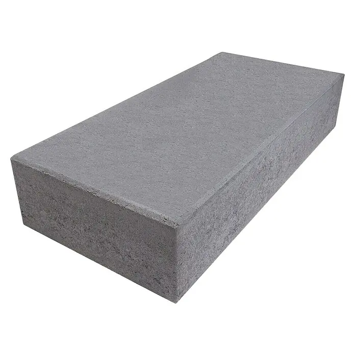 EHL Blockstufe - Anthrazit, 75 x 35 x 15 cm, Beton - Rechteckiger grauer Betonstein.