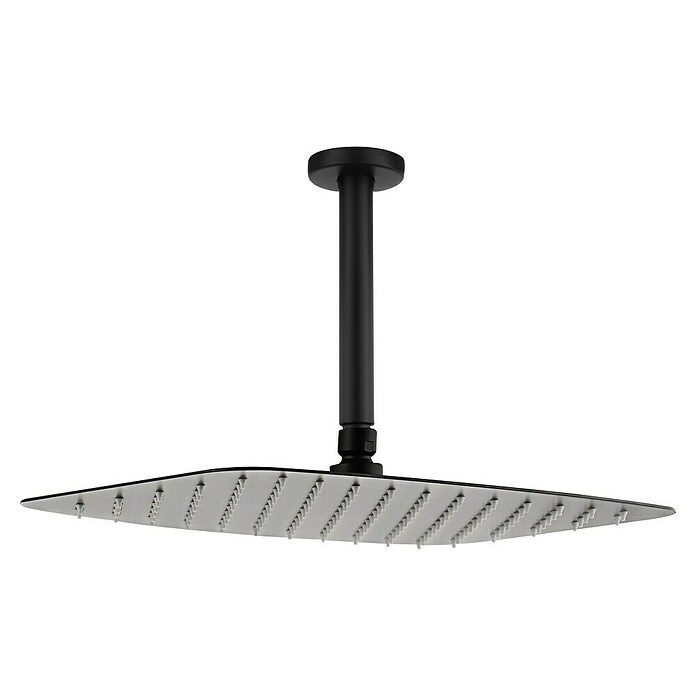 Camargue Bolonia Sistema de ducha empotrado (Con grifo termostático, Negro, Latón) | BAUHAUS