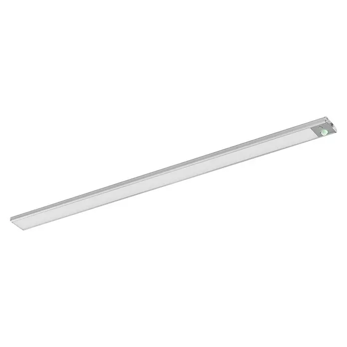 Osram LED-Unterbauleuchte Linear Flat Sensor + USB - L x B x H: 60 x 0,93 x 4 cm, Lichtfarbe: Mehrfarbig - Silberne LED-Lichtleiste mit integriertem Bewegungssensor.
