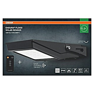 Osram Solar-Außenwandleuchte Endura Flood (10 W, 19,4 x 6,7 x 31,3 cm, Kaltweiß)