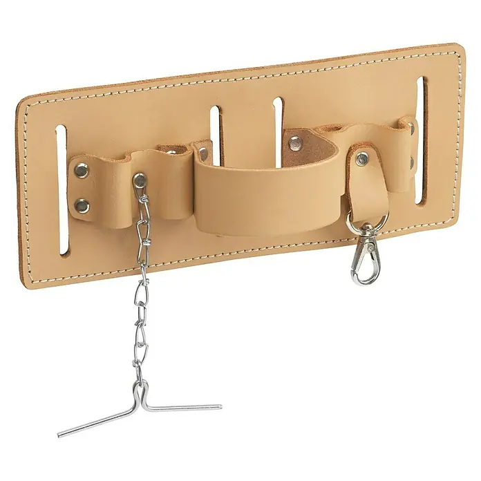 Soporte versátil - Específico para: Herramientas de mano, Piel - Portaherramientas de cuero para cinturón. Práctico portaherramientas con varios compartimentos y soportes, ideal para artesanos.