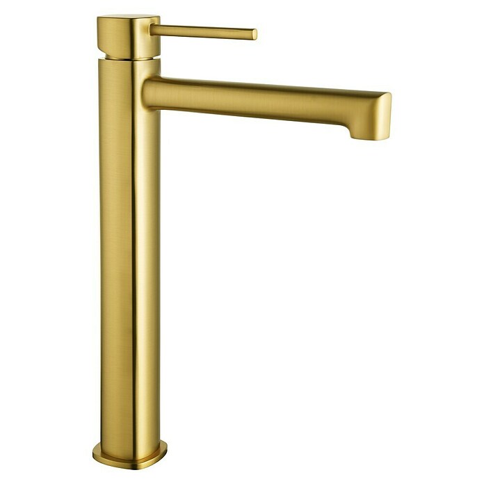 Camargue Bolonia Grifo de lavabo de caño alto (Oro, Acero inoxidable) | BAUHAUS
