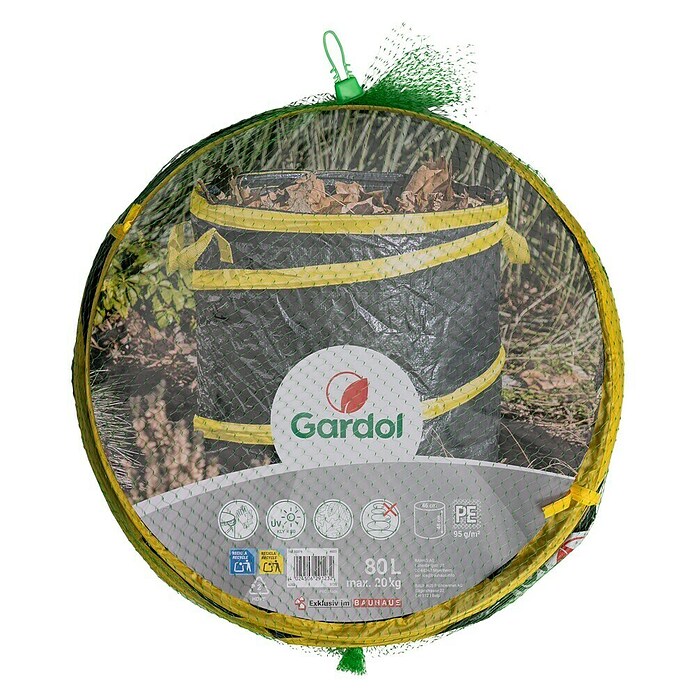 Gardol Pop-Up Gartenabfallsack (80 l, Höhe: 48 cm, Durchmesser: 46 cm)