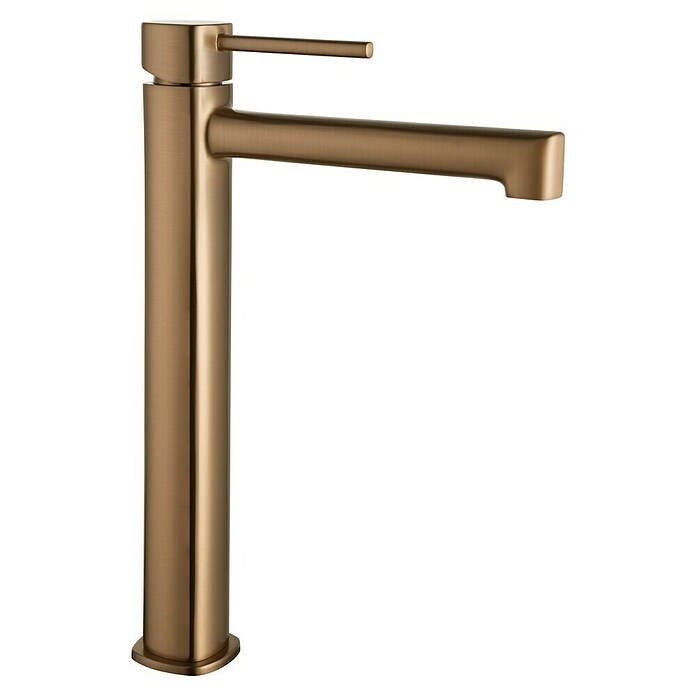 Camargue Bolonia Grifo de lavabo de caño alto (Oro rosa, Acero inoxidable) | BAUHAUS