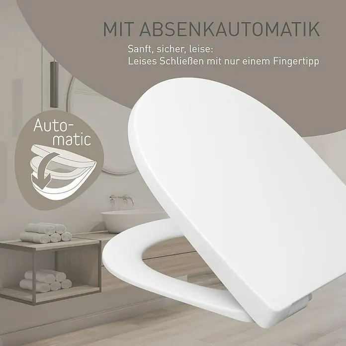 Camargue New York WC-Sitz 3.0 - Duroplast, Weiß, Mit Absenkautomatik - Weißer WC-Sitz mit Absenkautomatik für sanftes, leises Schließen.