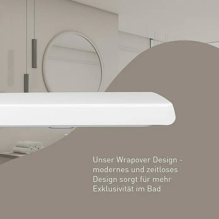Camargue Pico WC-Sitz 4.0 - Duroplast, Weiß, Mit Absenkautomatik - Weißer Wrapover WC-Sitz in einem modernen Badezimmer.