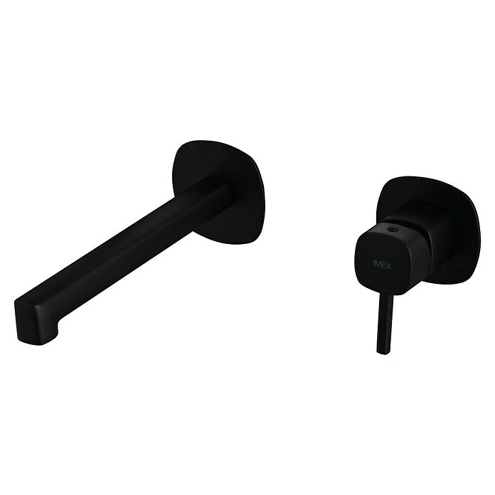 Camargue Bolonia Grifo de lavabo empotrado (Negro, Latón) | BAUHAUS