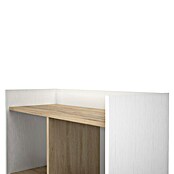 Meka Block Estantería de madera K-506 (L x An x Al: 33,5 x 80 x 171,6 cm, Blanco Poro/Roble Aurora) | BAUHAUS