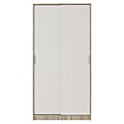 Meka Block Armario de puertas correderas K-511 (L x An x Al: 50 x 100 x 200 cm, Blanco Liso/Roble Cortez) | BAUHAUS