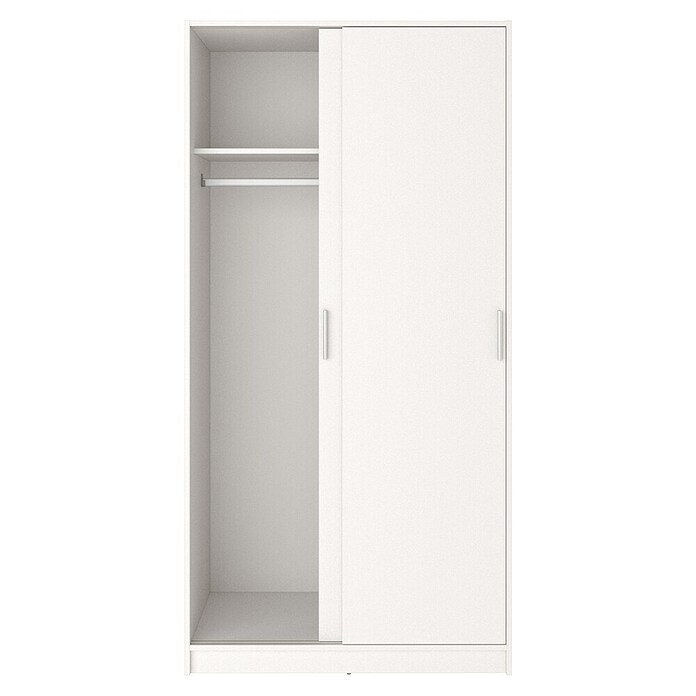 Meka Block Armario de puertas correderas K-511 (L x An x Al: 50 x 100 x 200 cm, Blanco Liso) | BAUHAUS