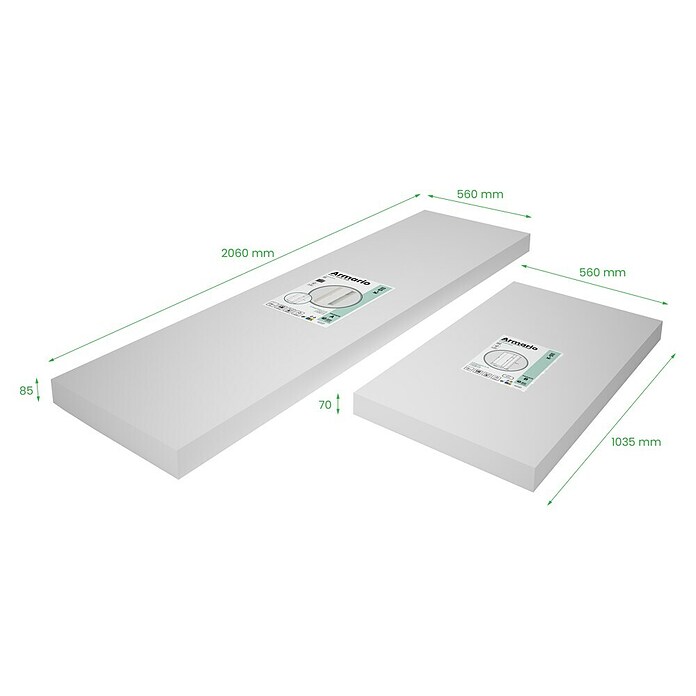 Meka Block Armario de puertas correderas K-511 (L x An x Al: 50 x 100 x 200 cm, Blanco Liso) | BAUHAUS