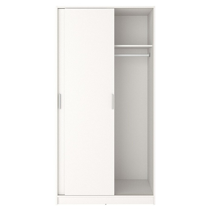 Meka Block Armario de puertas correderas K-511 (L x An x Al: 50 x 100 x 200 cm, Blanco Liso) | BAUHAUS
