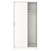 Meka Block Armario de puertas correderas K-511 (L x An x Al: 50 x 100 x 200 cm, Blanco Liso) | BAUHAUS