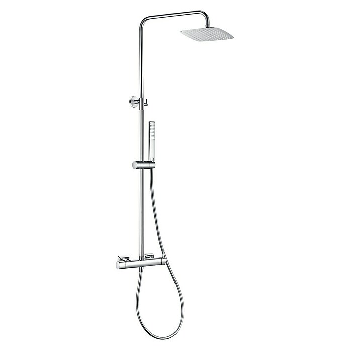 Camargue Bolonia Sistema de ducha (Con grifo monomando, Cromo, Acero inoxidable) | BAUHAUS