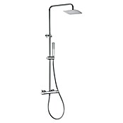 Camargue Bolonia Sistema de ducha (Con grifo monomando, Cromo, Acero inoxidable) | BAUHAUS