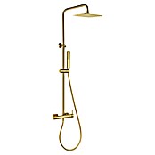 Camargue Bolonia Sistema de ducha (Con grifo monomando, Oro, Acero inoxidable) | BAUHAUS