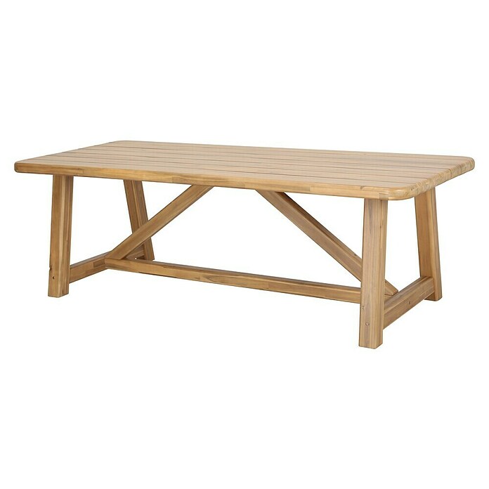 Tuintafel Panama (l x b x h: 240 x 100 x 78 cm, Acaciahout, Rechthoekig, Light Teak) | BAUHAUS