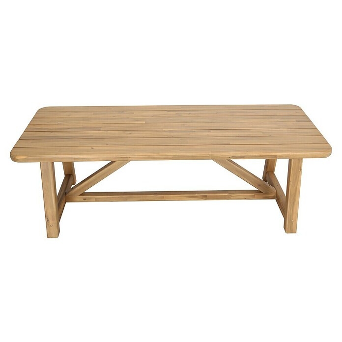 Tuintafel Panama (l x b x h: 240 x 100 x 78 cm, Acaciahout, Rechthoekig, Light Teak) | BAUHAUS