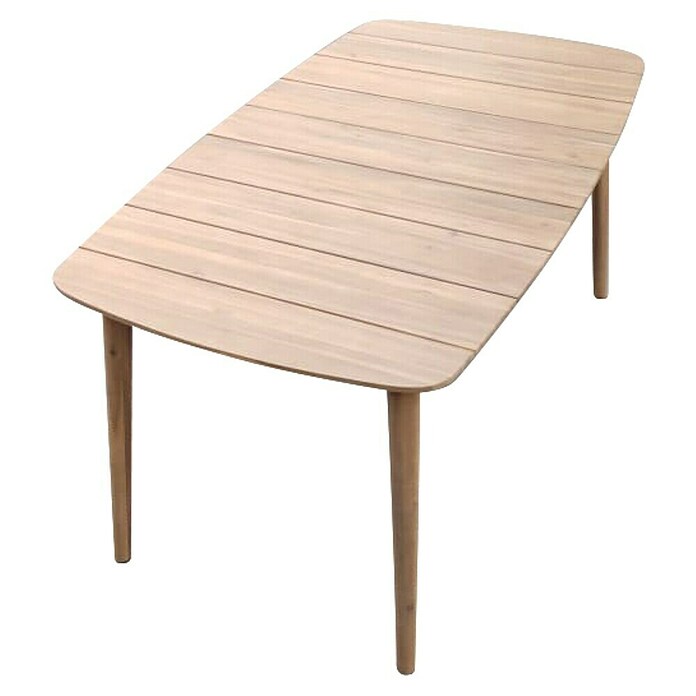 Tuintafel Reims (l x b x h: 160 x 90 x 76 cm, Acaciahout, Light teak) | BAUHAUS