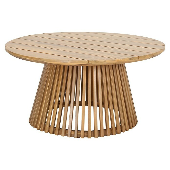 Tuintafel Zude (Ø x h: 100 x 50 cm, Acaciahout, Rond, Light teak) | BAUHAUS