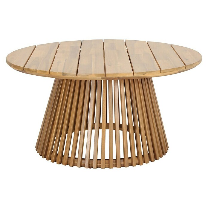 Tuintafel Zude (Ø x h: 100 x 50 cm, Acaciahout, Rond, Light teak) | BAUHAUS