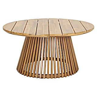 Tuintafel Zude (Ø x h: 100 x 50 cm, Acaciahout, Rond, Light teak)