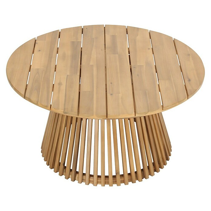 Tuintafel Zude (Ø x h: 100 x 50 cm, Acaciahout, Rond, Light teak) | BAUHAUS