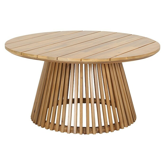 Tuintafel Zude (Ø x h: 100 x 50 cm, Acaciahout, Rond, Light teak) | BAUHAUS