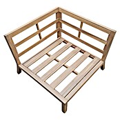 Palletbank Kent (l x b x h: 94 x 94 x 68,5 cm, Teak look, Hoekelement) | BAUHAUS