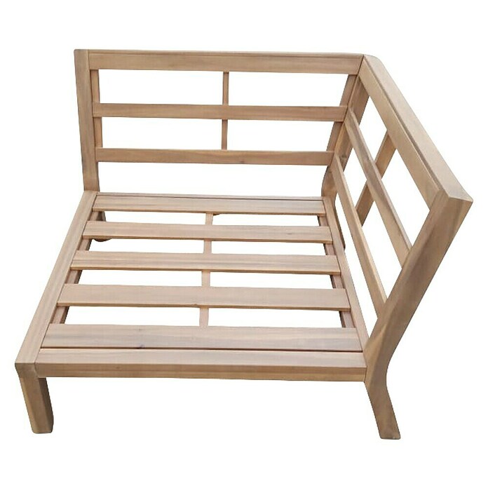 Palletbank Kent (l x b x h: 94 x 94 x 68,5 cm, Teak look, Hoekelement) | BAUHAUS