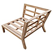 Palletbank Kent (l x b x h: 94 x 94 x 68,5 cm, Teak look, Hoekelement) | BAUHAUS
