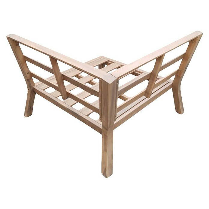 Palletbank Kent (l x b x h: 94 x 94 x 68,5 cm, Teak look, Hoekelement) | BAUHAUS