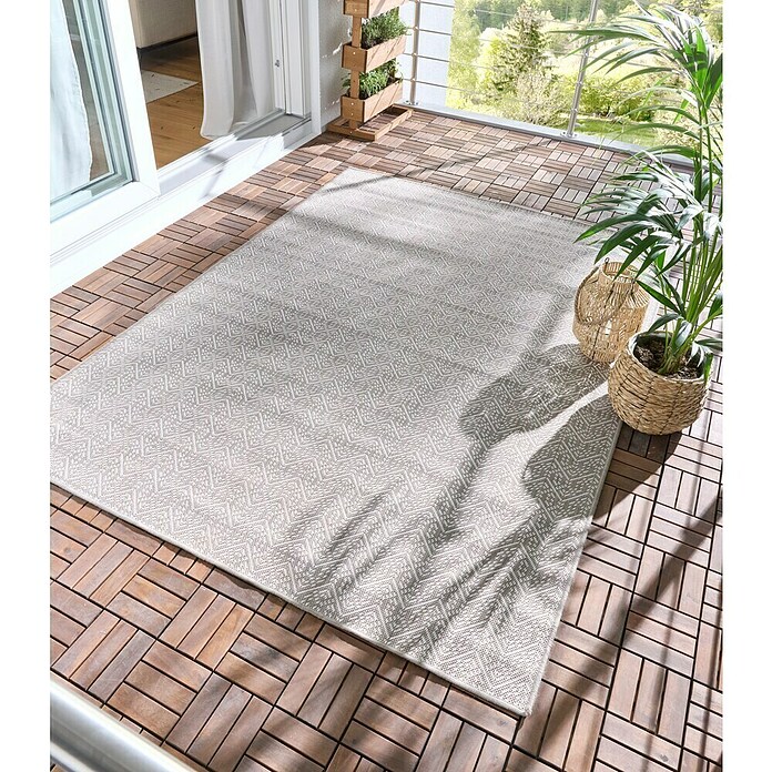 Outdoor-Teppich Wendeteppich Reno (Taupe, 220 x 160 cm, 100 % Polypropylen) | BAUHAUS