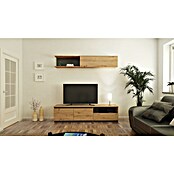 Meka Block Conjunto mueble de salón K-502 (Gris París/Roble Albar, 2 pzs.) | BAUHAUS
